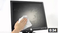 How to Clean a Sensitive Screen with a Cleaning Wipe